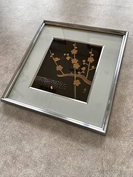 Amazon.co.jp: 石川伝統工芸 輪島塗 佐藤幸一 梅 漆芸額 螺鈿